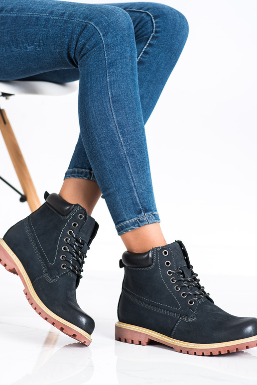 Igapäevased Pealiste saapad Sinist värvi