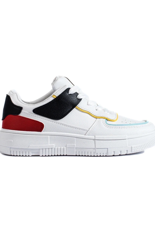 platvormiga tossud valge-punane