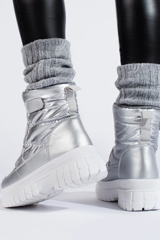 Pealiste lumesaapad Velcro hõbedane Pealiste lumesaapad Velcro hõbedane