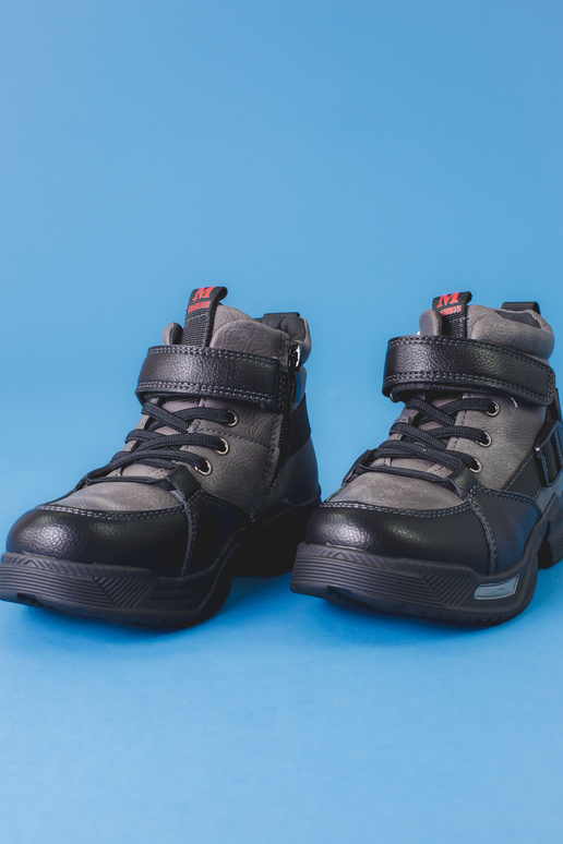 Pealiste poolsaapad poisilik halli värvi