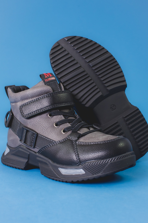 Pealiste poolsaapad poisilik halli värvi