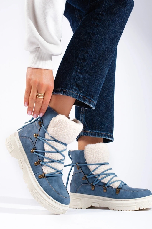 Sinist värvi Pealiste lumesaapad...