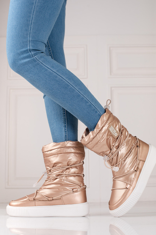 Kuldset värvi Pealiste lumesaapad...