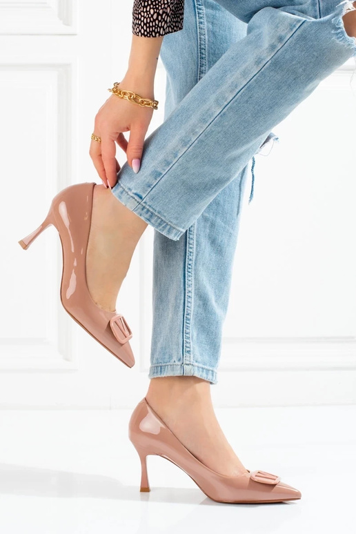 Kõrge kontsaga kingad Vinceza  beeži...