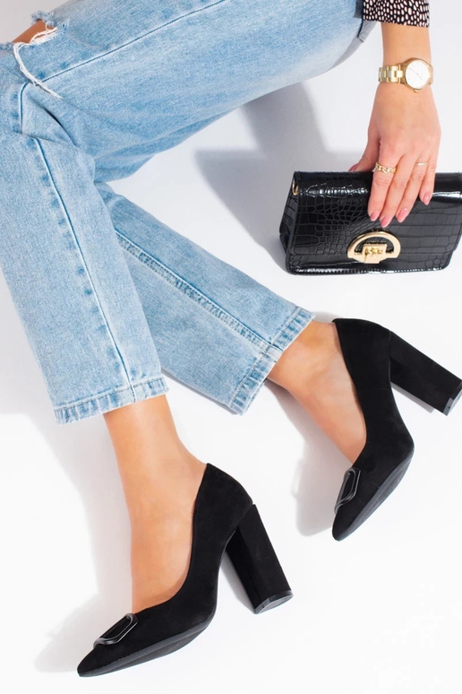 Kõrge kontsaga kingad Vinceza  Mustad Kõrge kontsaga kingad Vinceza  Mustad