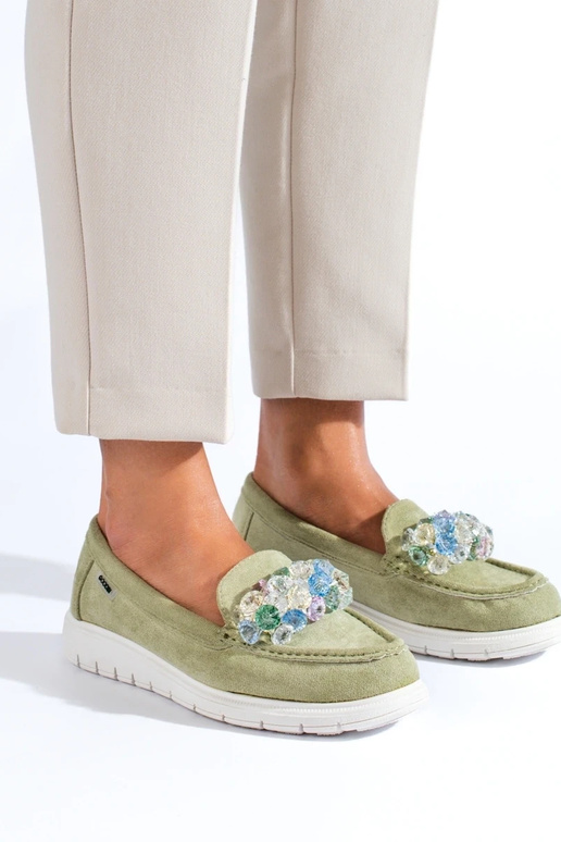 Naiste mokassiinid Shelovet roheline Naiste mokassiinid Shelovet roheline
