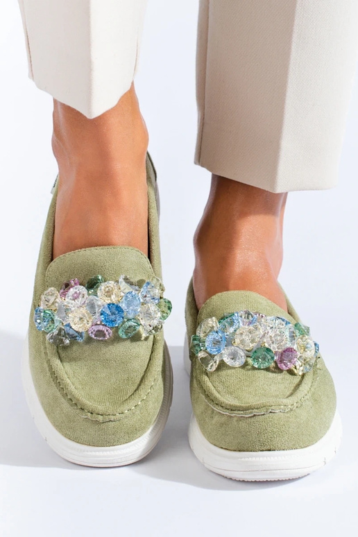 Naiste mokassiinid Shelovet roheline Naiste mokassiinid Shelovet roheline