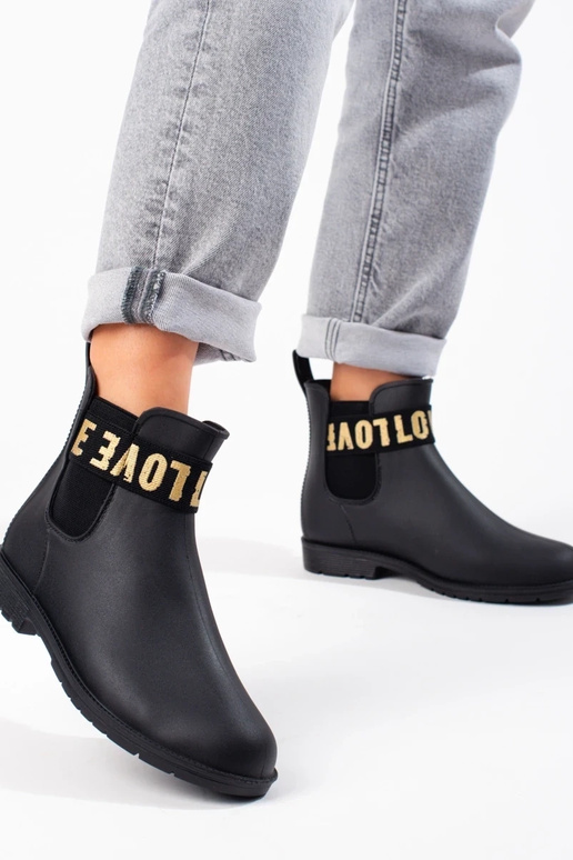 mustad  lühikesed kummisaapad Shelovet mustad  lühikesed kummisaapad Shelovet