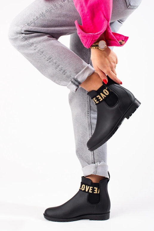 mustad  lühikesed kummisaapad Shelovet mustad  lühikesed kummisaapad Shelovet