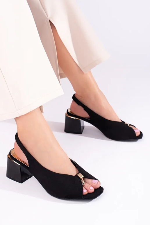 mustad  kingad   kõrge kontsaga Shelovet mustad  kingad   kõrge kontsaga Shelovet