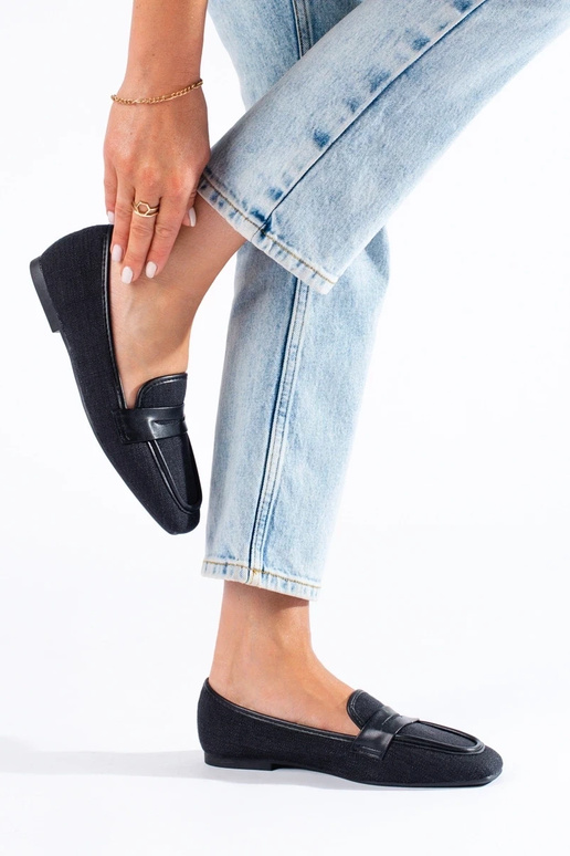 mokassiinid Mustad Shelovet mokassiinid Mustad Shelovet