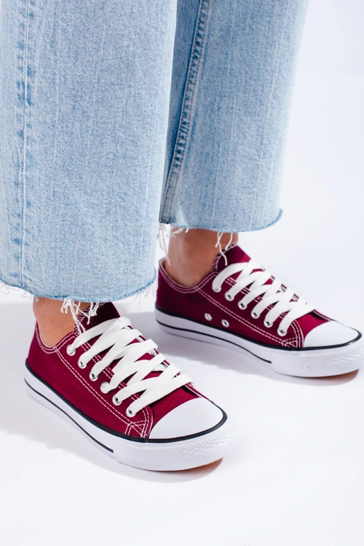 burgundi värvi Naiste saapad  Shelovet