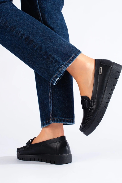 Mokassiinid öko nahk Mustad Shelovet Mokassiinid öko nahk Mustad Shelovet