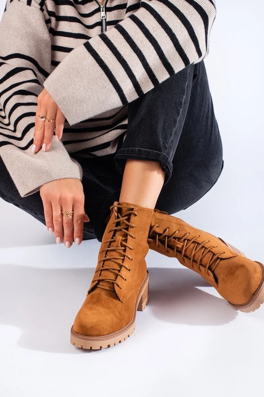 pruunid värvi seotud naiste saapad pruunid värvi seotud naiste saapad