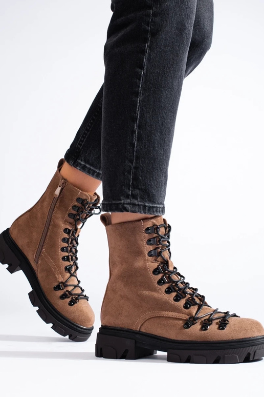 seemisnakhsed seotud saapad pruunid... seemisnakhsed seotud saapad pruunid...