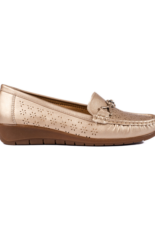 Kuldset värvi Naiste mokassiinid