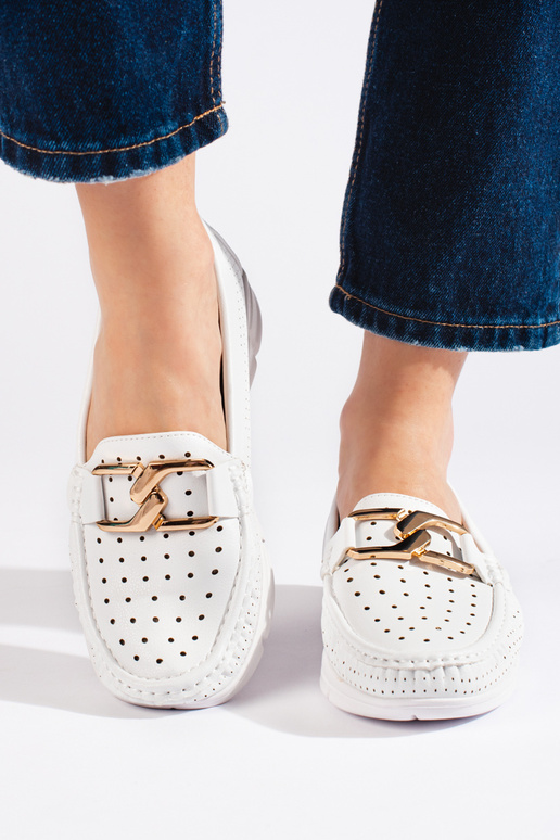 valget värvi Naiste mokassiinid valget värvi Naiste mokassiinid