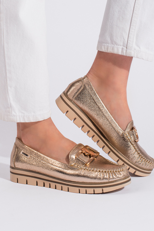 Kuldset värvi Naiste mokassiinid...