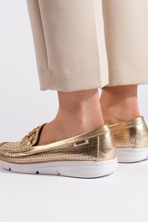 Kuldset värvi Naiste mokassiinid