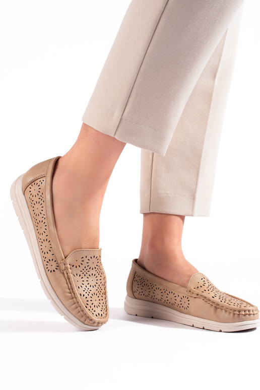 Naiste mokassiinid beeži värvi Naiste mokassiinid beeži värvi