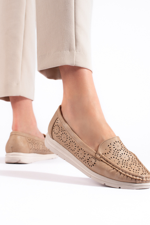 Naiste mokassiinid beeži värvi Naiste mokassiinid beeži värvi