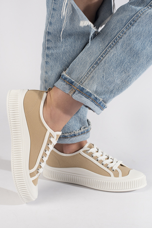 beeži värvi Naiste saapad  platvormiga beeži värvi Naiste saapad  platvormiga