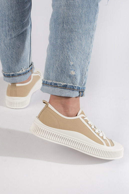beeži värvi Naiste saapad  platvormiga beeži värvi Naiste saapad  platvormiga
