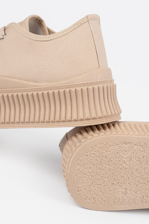 Küpsisevärvi naiste kingad paeltega...