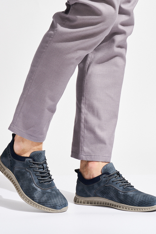 Ažuurne meeste omad Sinist värvi kingad