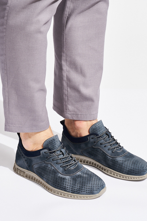 Ažuurne meeste omad Sinist värvi kingad