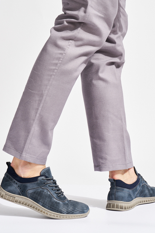 Ažuurne meeste omad Sinist värvi kingad