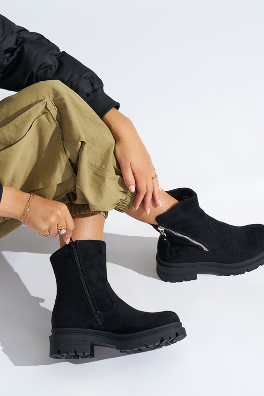 msuud naiste saapad z ozdobnym zamkiem