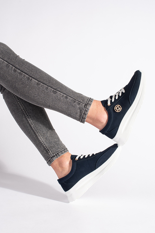 tumesinist värvi nahk Pealiste kingad...