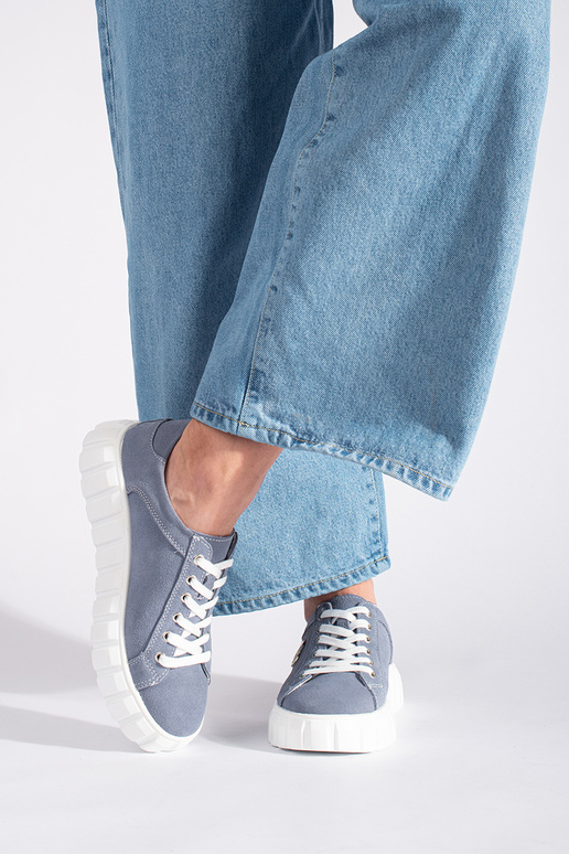 helesinist värvi kingad platvormiga...