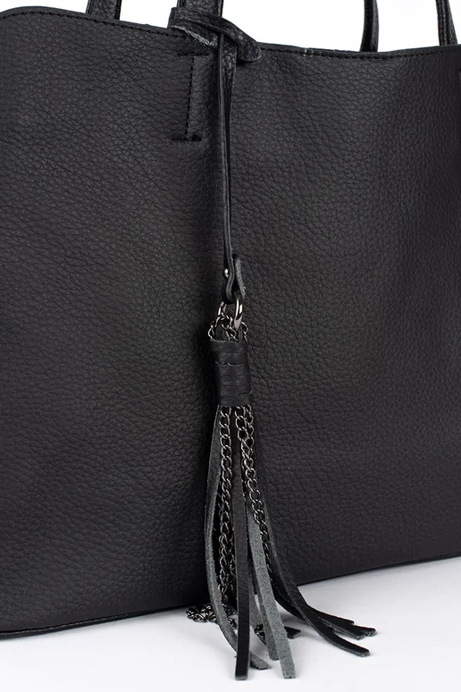 must suur narmastega käekott must suur narmastega käekott