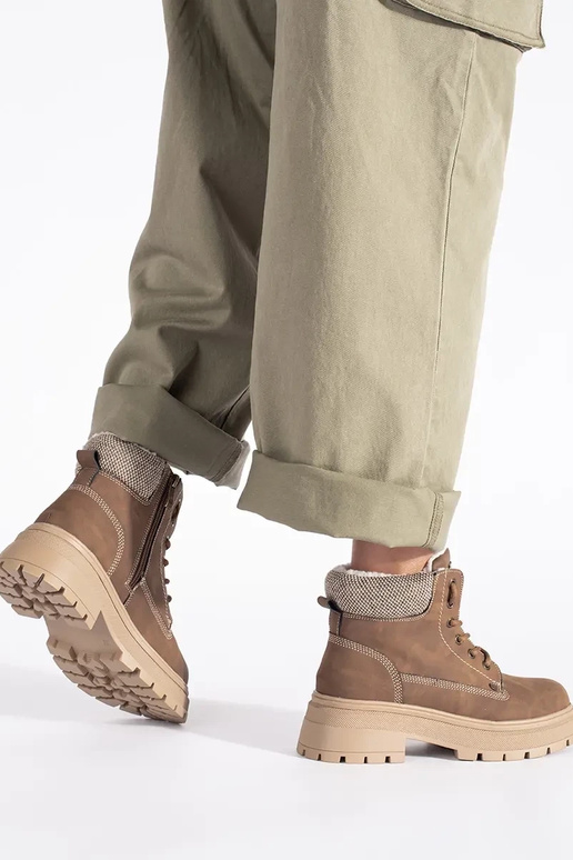 pruunid värvi isoleeritud naiste kingad