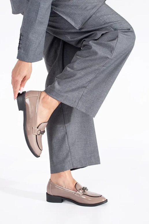 Laque beeži värvi Pealiste mokassiinid Laque beeži värvi Pealiste mokassiinid