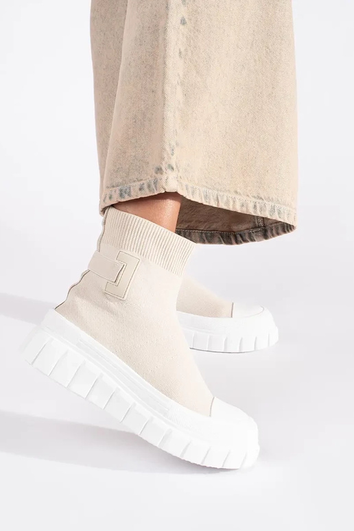 elevandiluust kõrge platvormiga saapad