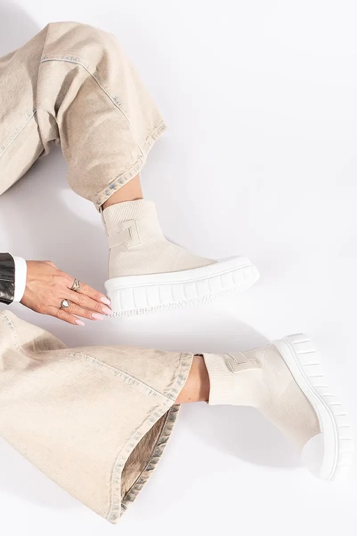 elevandiluust kõrge platvormiga saapad