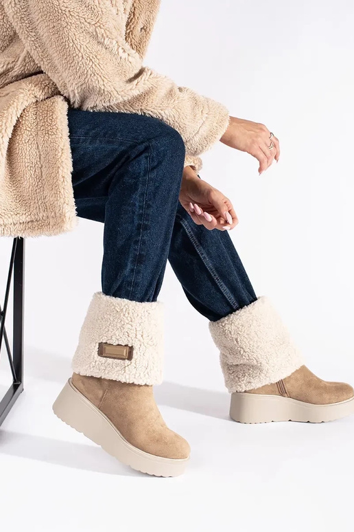 beeži värvi isoleeritud naiste saapad...