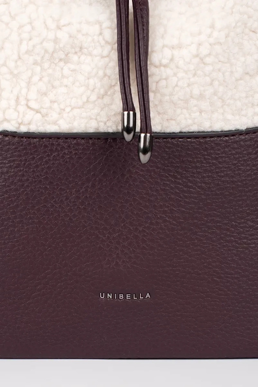 Tumepruun elegantne karvkattega käekott Tumepruun elegantne karvkattega käekott