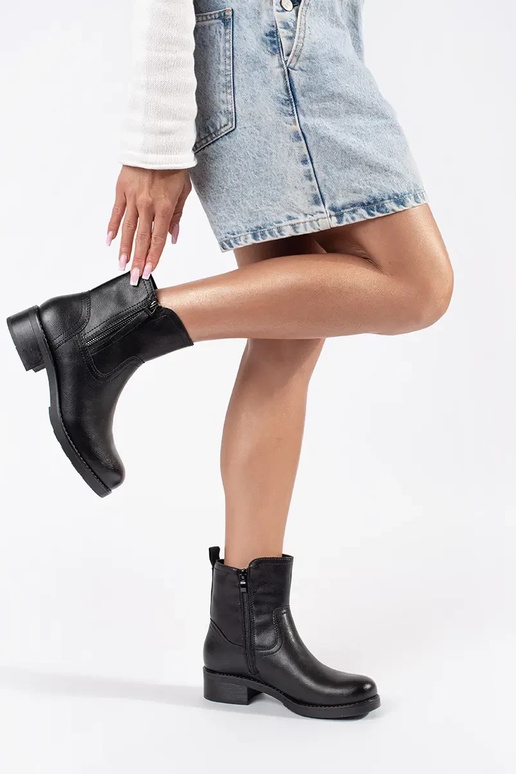 Sergio Leone naiste mustad nahast saapad Sergio Leone naiste mustad nahast saapad