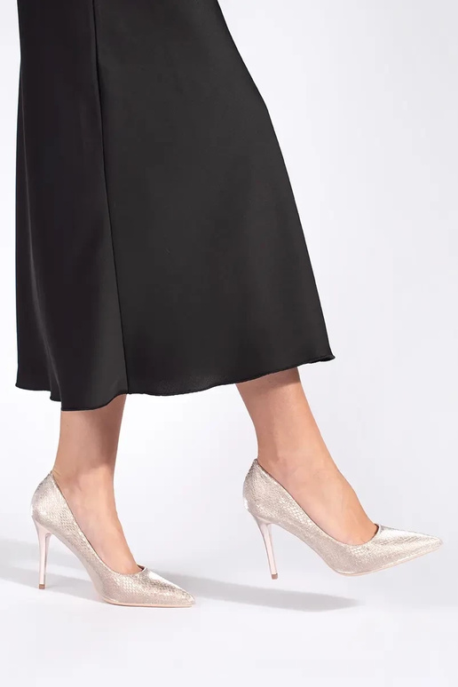 Kuldset värvi šampanja poolsaapad