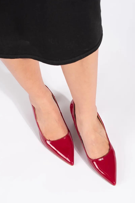 Elegantsed lakitud Punane poolsaapad...