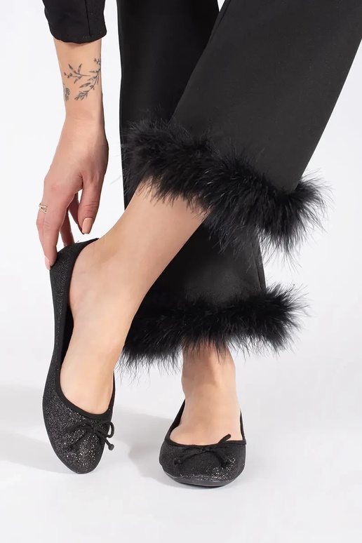 msuud läikiv baleriinad vibuga