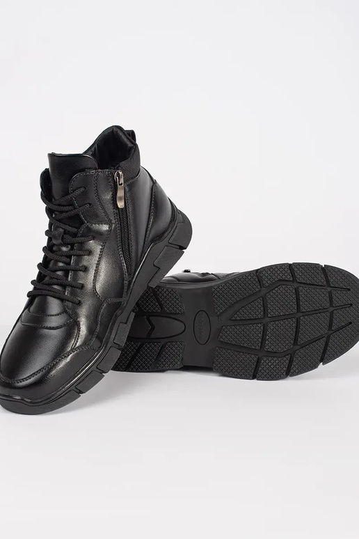 Kõrged meeste soojad saapad kunstnahast Kõrged meeste soojad saapad kunstnahast