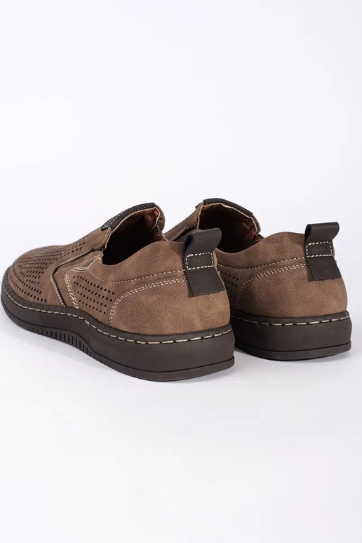 Pruunid avatud meeste mokasiinid Pruunid avatud meeste mokasiinid