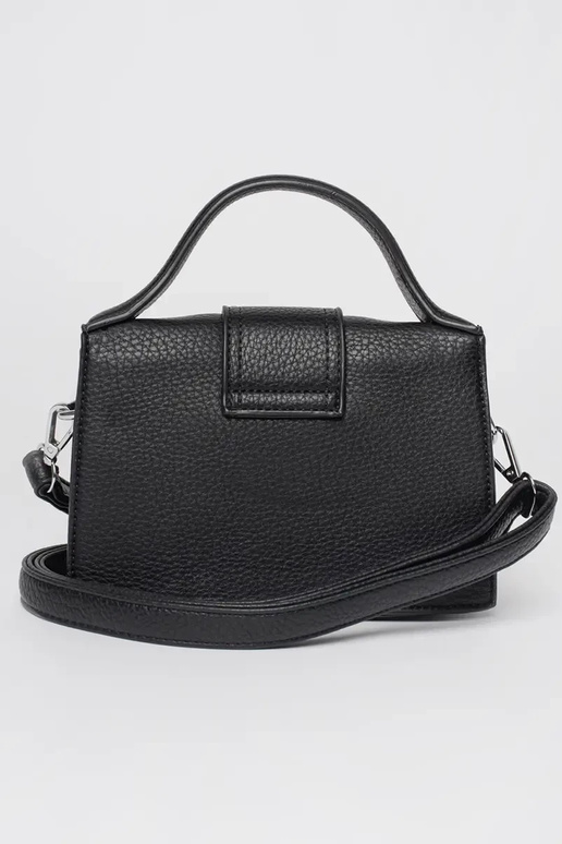 Must väike käekott käepidemega