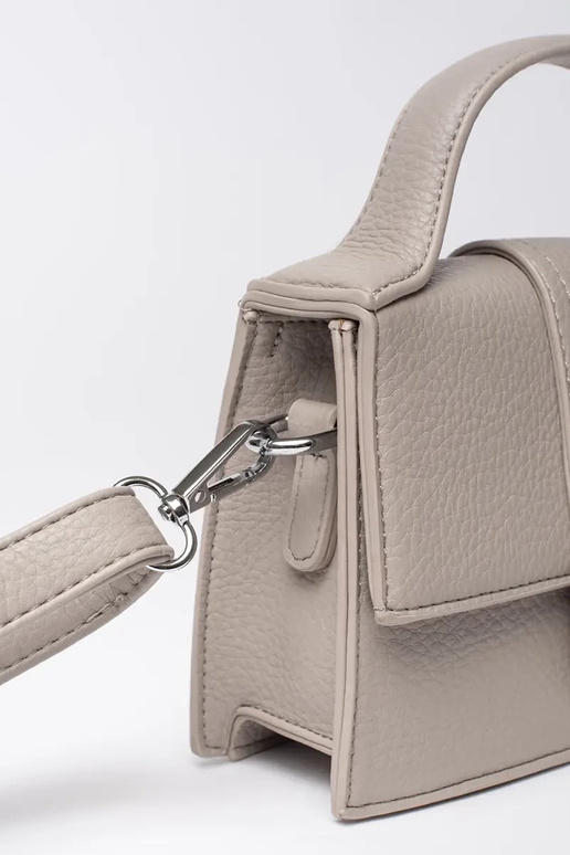 Halli värvi väike kott käepidemega