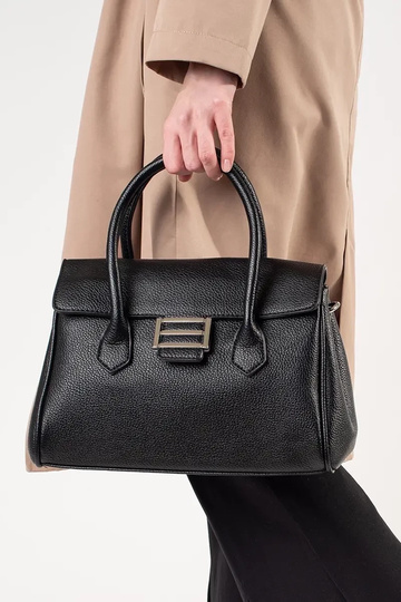 Must naiste käekott rihmadega 2